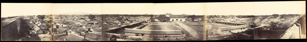 Felice Beato:Panorama of Peking, Taken from the South Gate, , Poster Print Wall Art