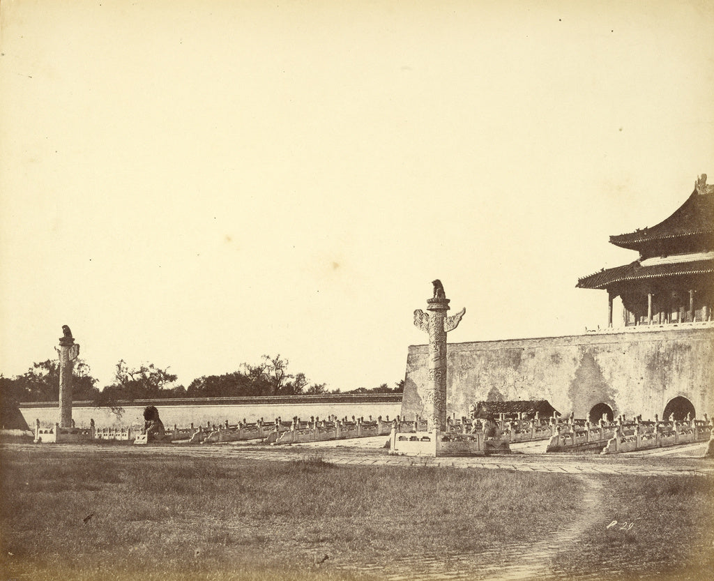 Felice Beato:[Entrance to Winter Palace in Peking],16x12"(A3)Poster
