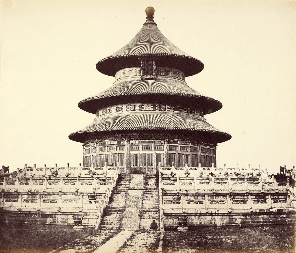 Felice Beato:Sacred Temple of Heaven, Poster Print Wall Art