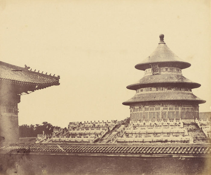 Felice Beato:Temple of Heaven from the Place Where the Pries,16x12
