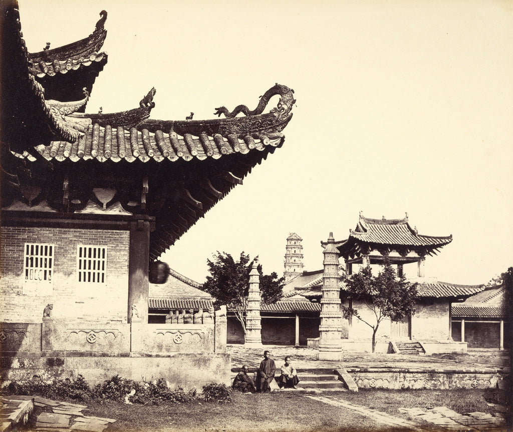 Felice Beato:Temple of the Tartar Quarter, Canton,16x12"(A3)Poster