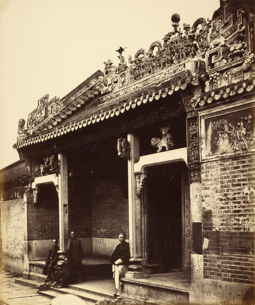 Felice Beato:[Temple in North Street, Canton, China],16x12"(A3)Poster