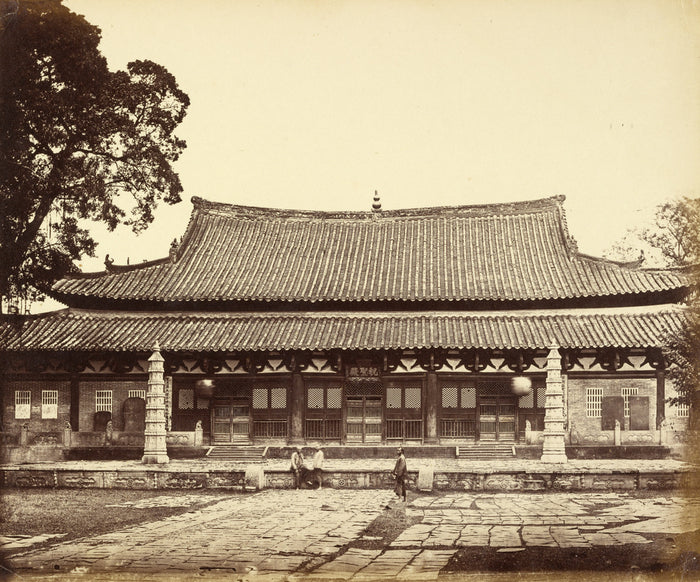 Felice Beato:[Temple in Tartar Quarter, Canton, China],16x12