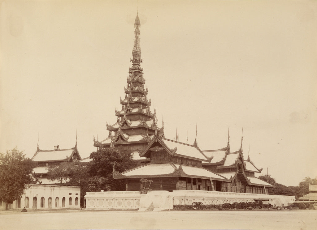Felice Beato:The Palace Mandalay (Centre of the Universe), Poster Print Wall Art