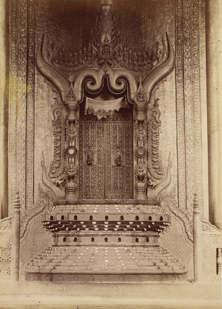 Felice Beato:[King Thibaw Min's Throne Room - Mandalay], Poster Print Wall Art