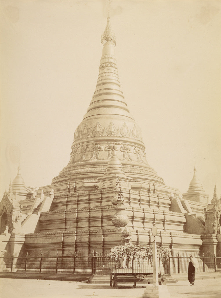 Felice Beato:Eindawya Pagoda  - Mandalay, Poster Print Wall Art