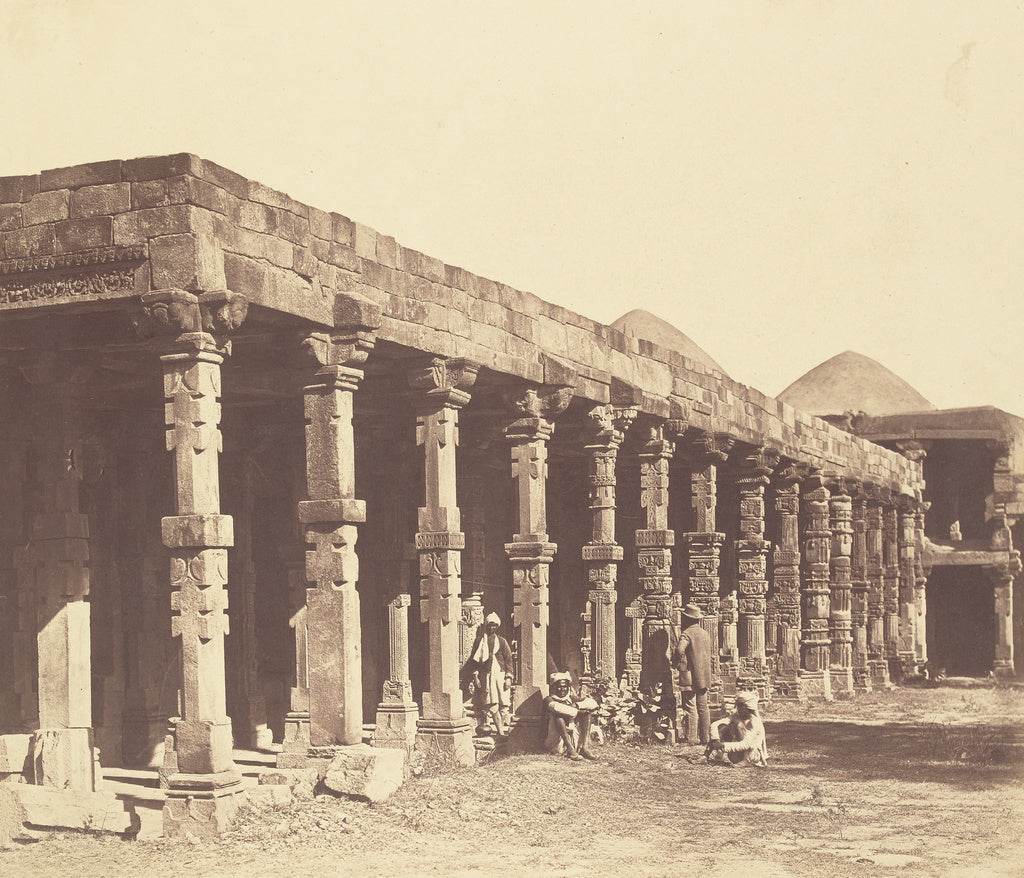 Felice Beato:[Interior of the Hindu Temple in Kootub], Poster Print Wall Art