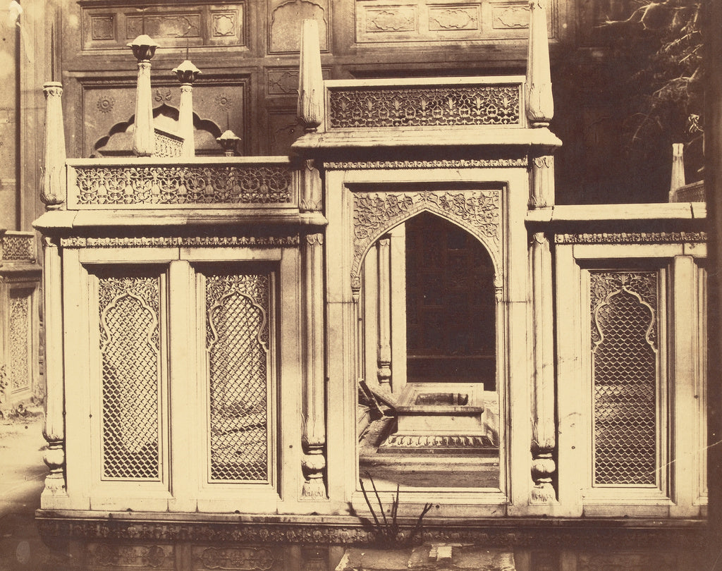 Charles Moravia:[Entrance to an unidentified tomb], Poster Print Wall Art