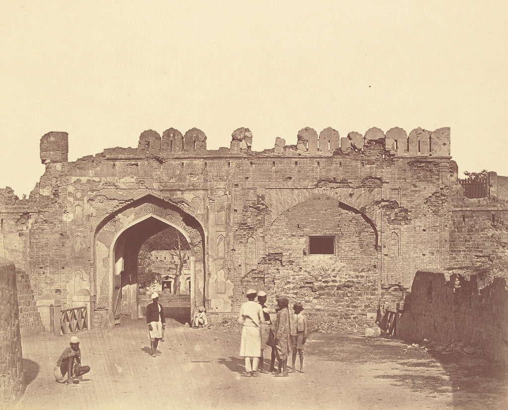 Felice Beato:[Cashmere Gate. Front view], Poster Print Wall Art