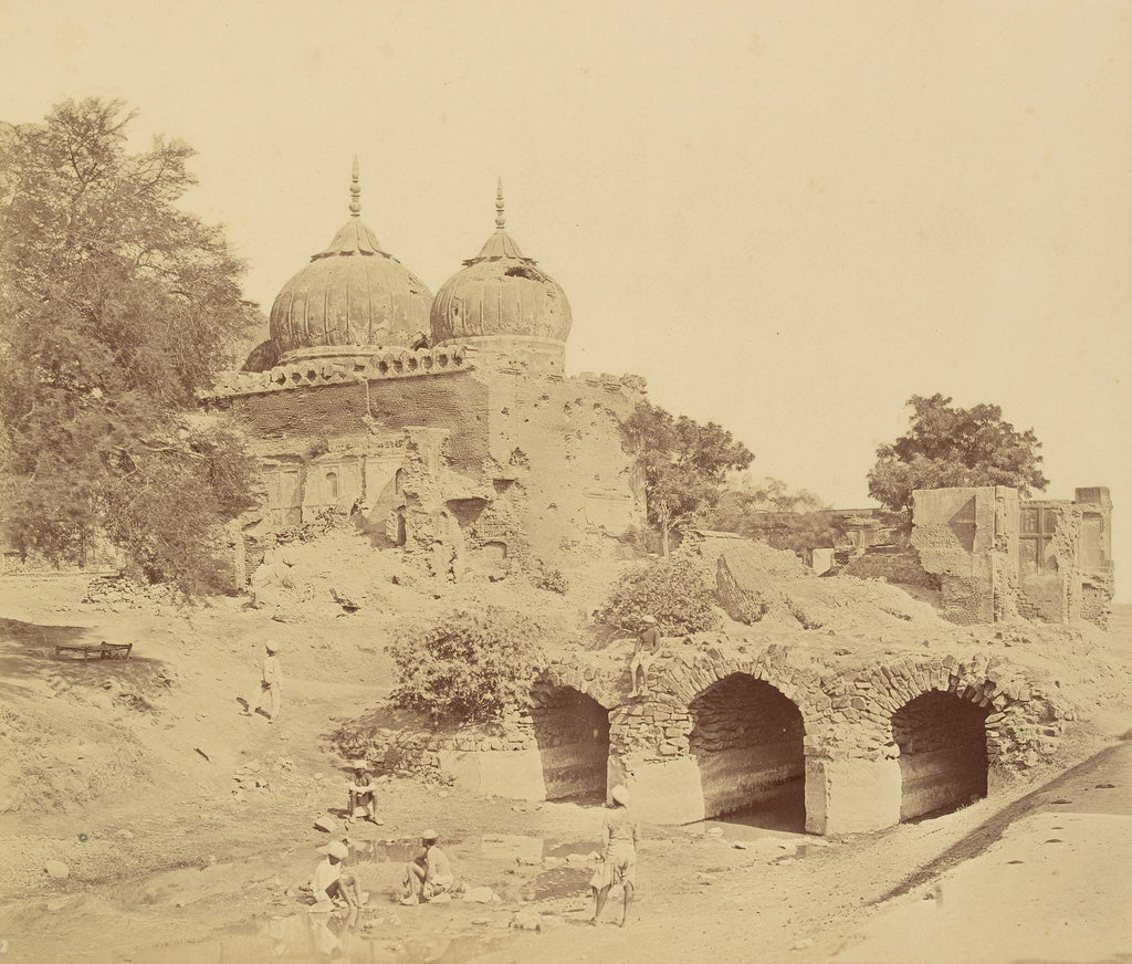 Felice Beato:[Mosque near the Custom-house Battery], Poster Print Wall Art