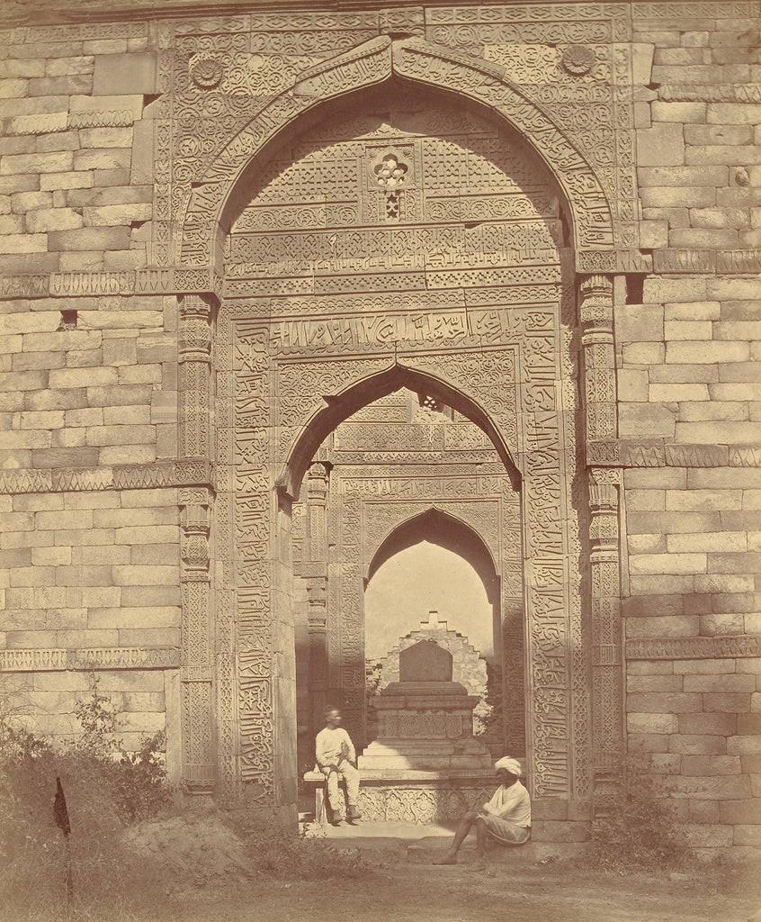 Felice Beato:[Tomb in Kutub], Poster Print Wall Art
