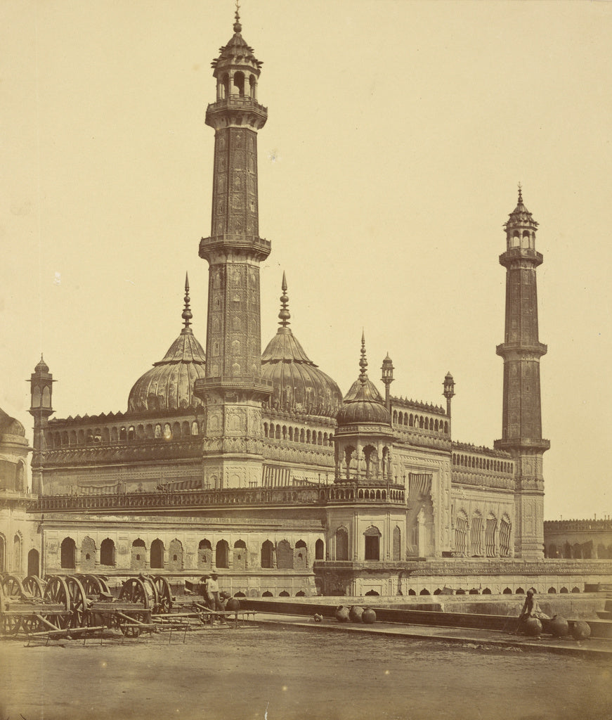 Felice Beato:[Mosque Inside Asophoo Dowlah's Emambara, Now U, Poster Print Wall Art