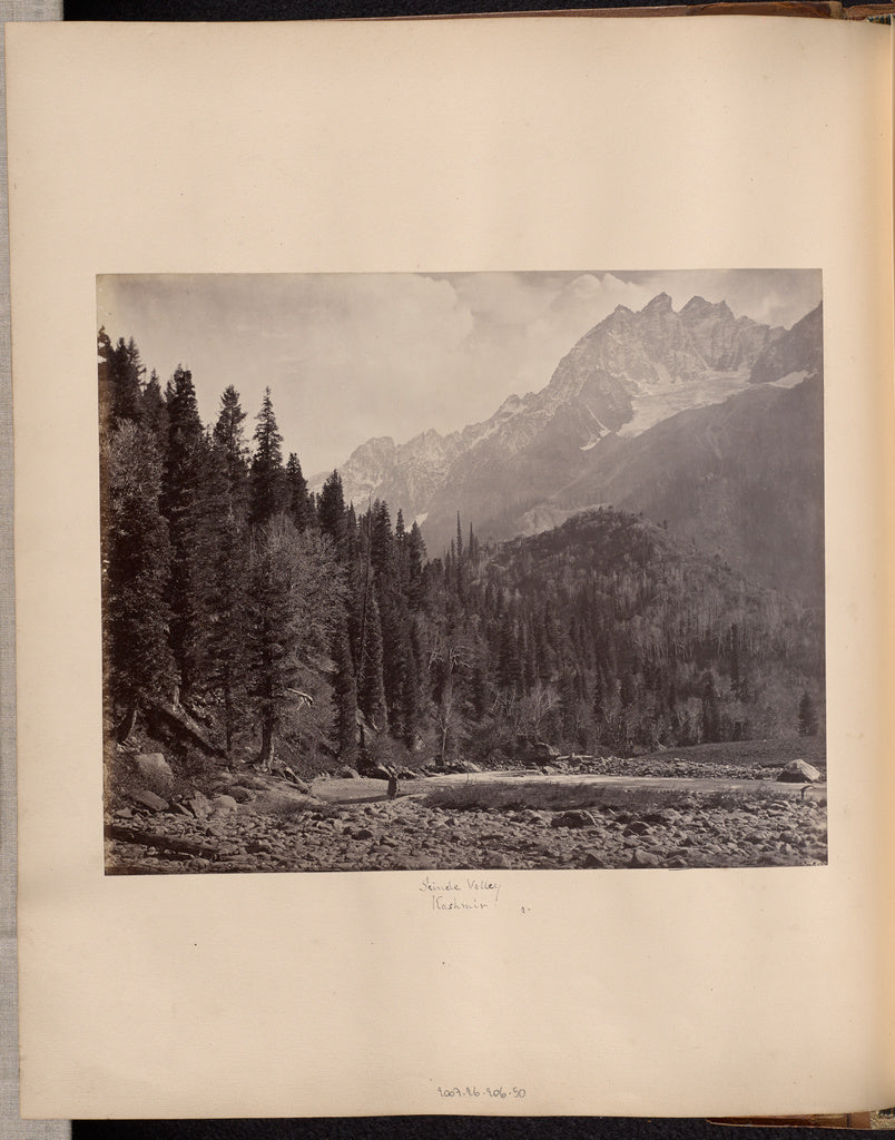 Samuel Bourne:Scinde Valley, Kashmir, Poster Print Wall Art