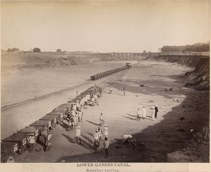 G.W. Woodcroftpossibly:Lower Ganges Canal, Ramghat cutting,16x12