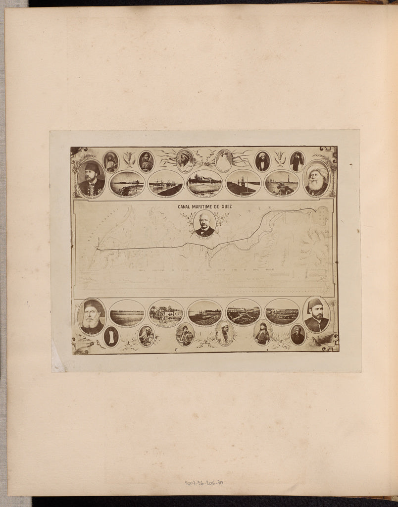 Unknown:Canal Maritime de Suez, Poster Print Wall Art