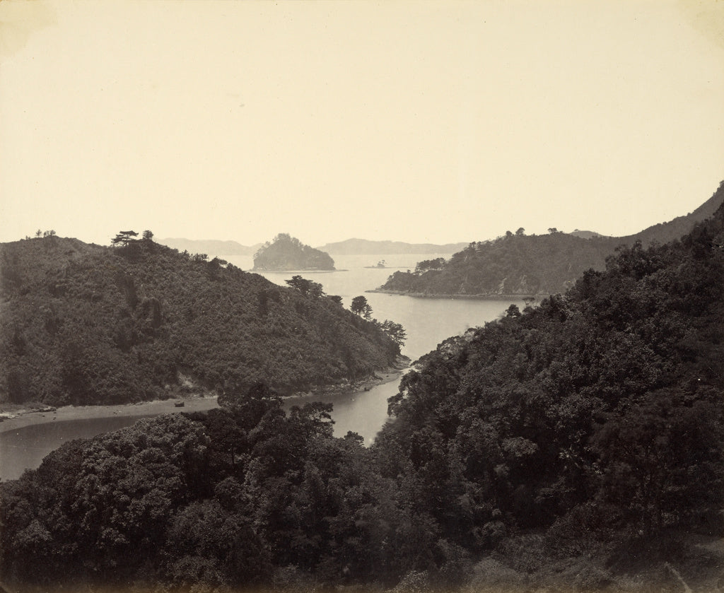 Felice Beato:[Pappenberg Island at the Entrance of the Bay o, Poster Print Wall Art