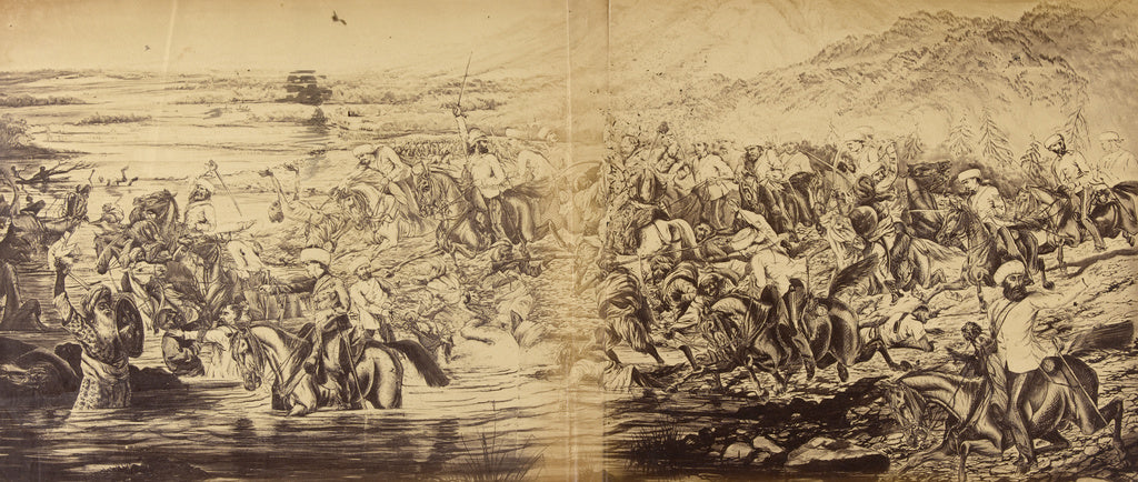 Felice Beato:[Copy of a Sketch of Colonel Crealock's Engagem, Poster Print Wall Art