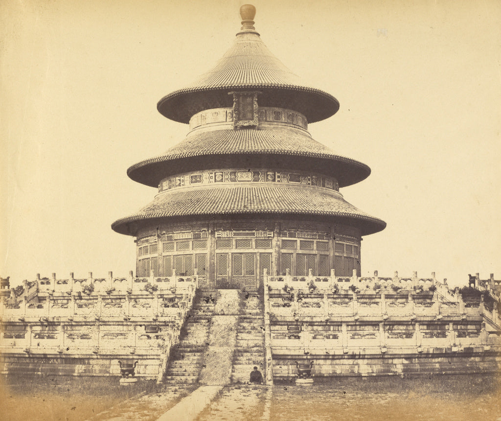 Felice Beato:Sacred Temple of Heaven Where the Emperor Sacri, Poster Print Wall Art