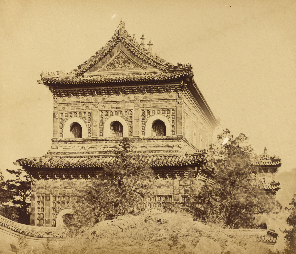 Felice Beato:[The Great Imperial Porcelain Palace (Yuan Ming, Poster Print Wall Art