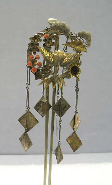 Hair Ornament 19th cent,16x12"(A3) Poster