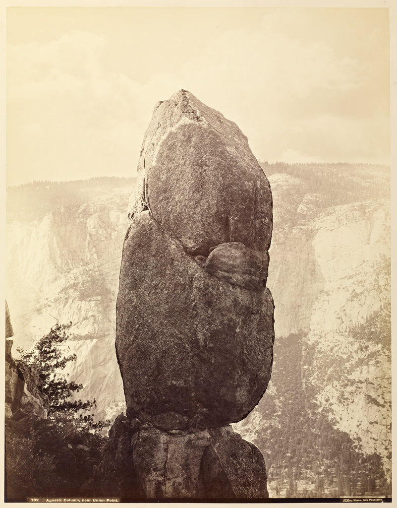 Carleton Watkins:Agassiz Column, near Union Point,16x12"(A3)Poster