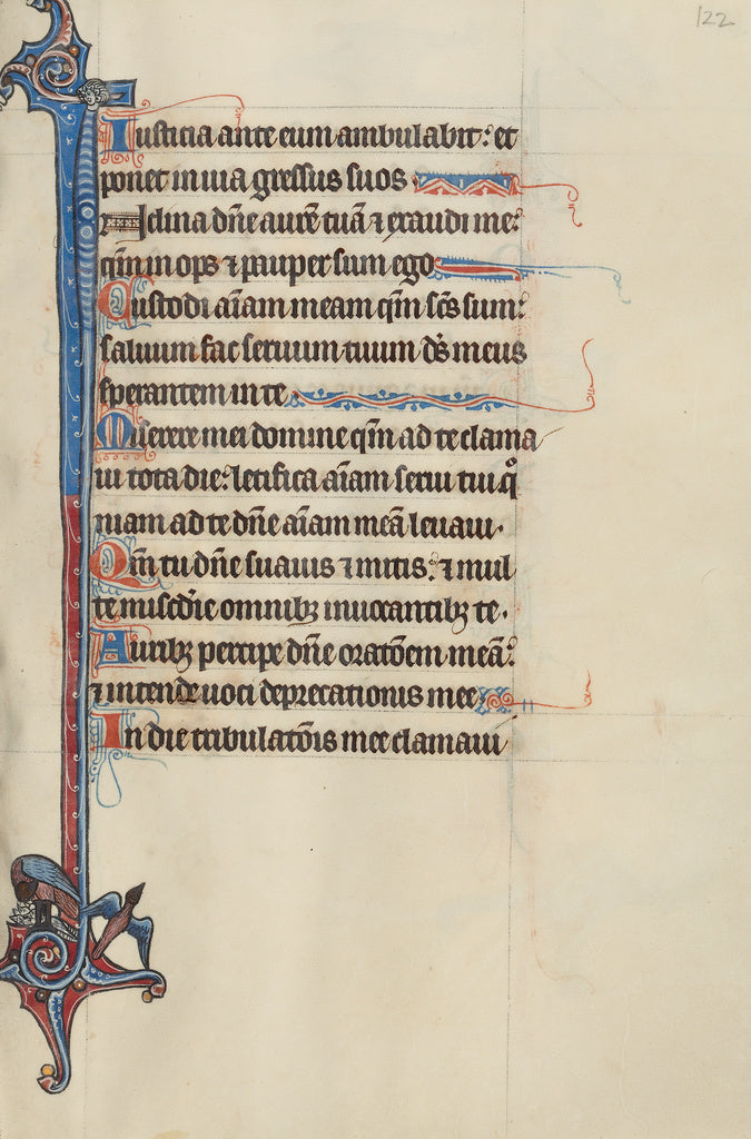 Bute Master:Initial I: A Bird Feeding its Young and a Bird i, Poster Print Wall Art