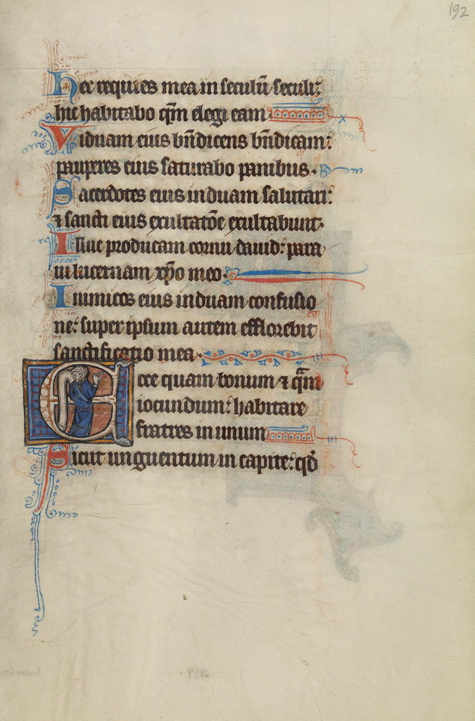 Bute Master:Initial E: A Man Holding a Scroll and Pointing,16x12