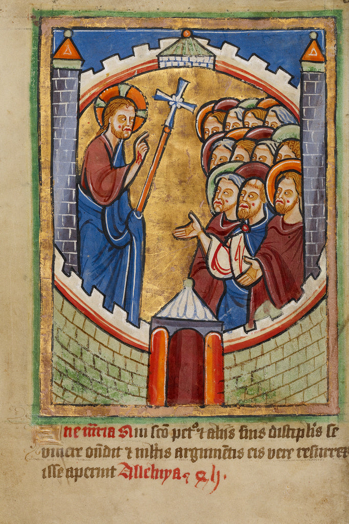 Unknown:Christ Appearing to the Apostles, Poster Print Wall Art