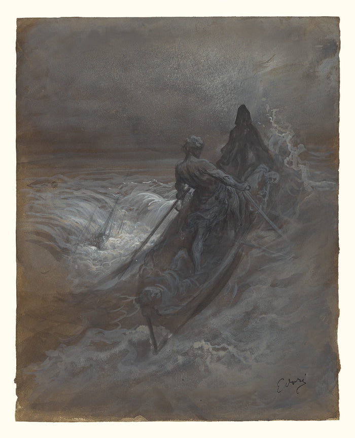 Gustave Doré:After the Shipwreck - Design for an Illustrati,16x12