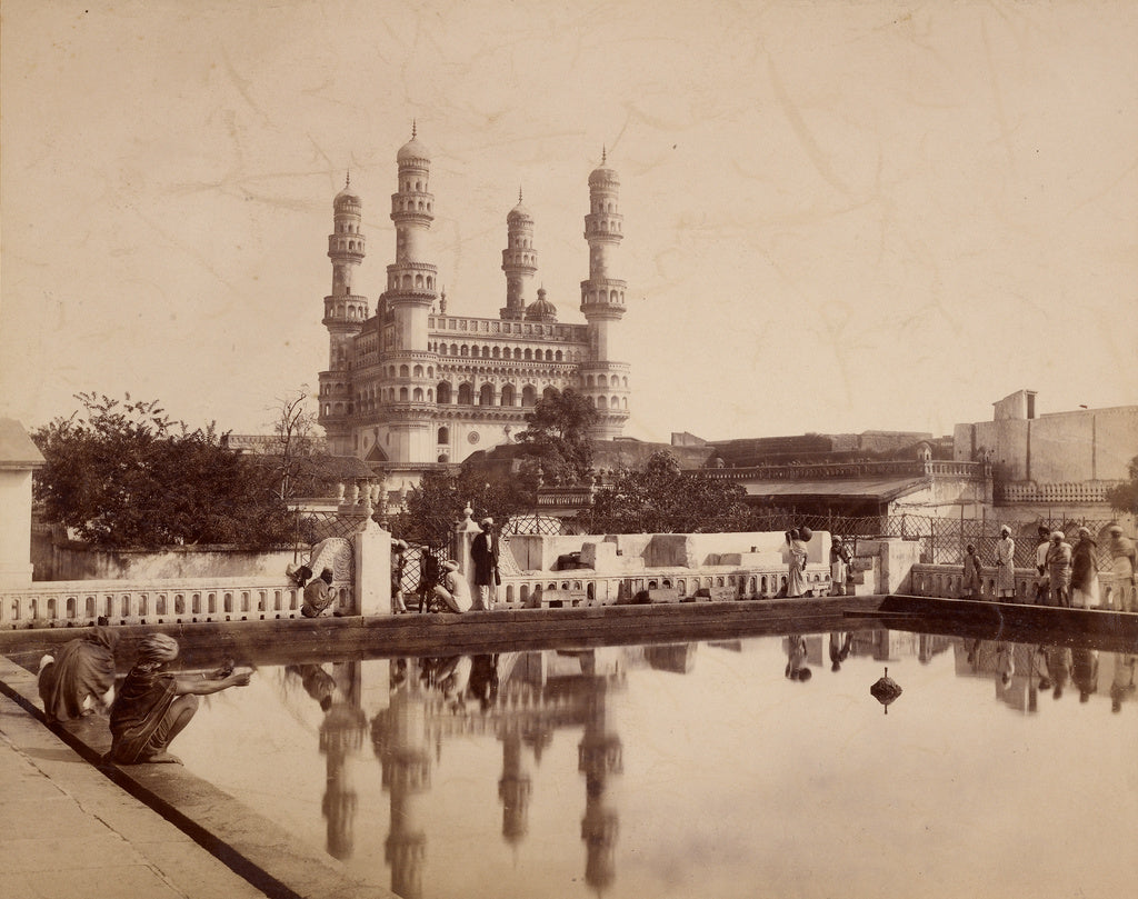 Lala Deen Dayal:The Char Minar, Hyderabad, Poster Print Wall Art