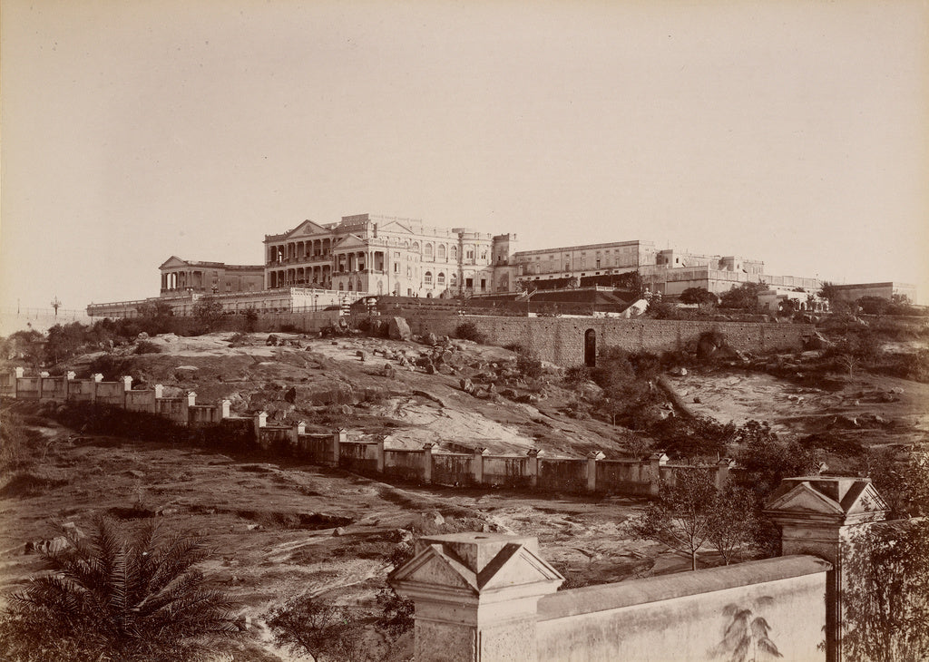 Lala Deen Dayal:Faluknuma Palace, Poster Print Wall Art