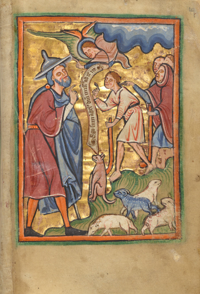 Unknown:The Angel Appearing to Joachim, Poster Print Wall Art