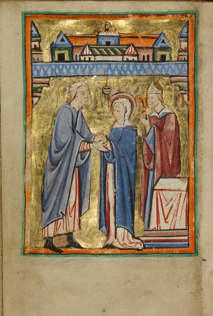 Unknown:The Marriage of the Virgin, Poster Print Wall Art