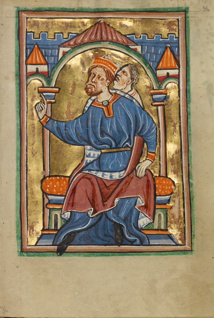 Unknown:Herod Enthroned, Poster Print Wall Art