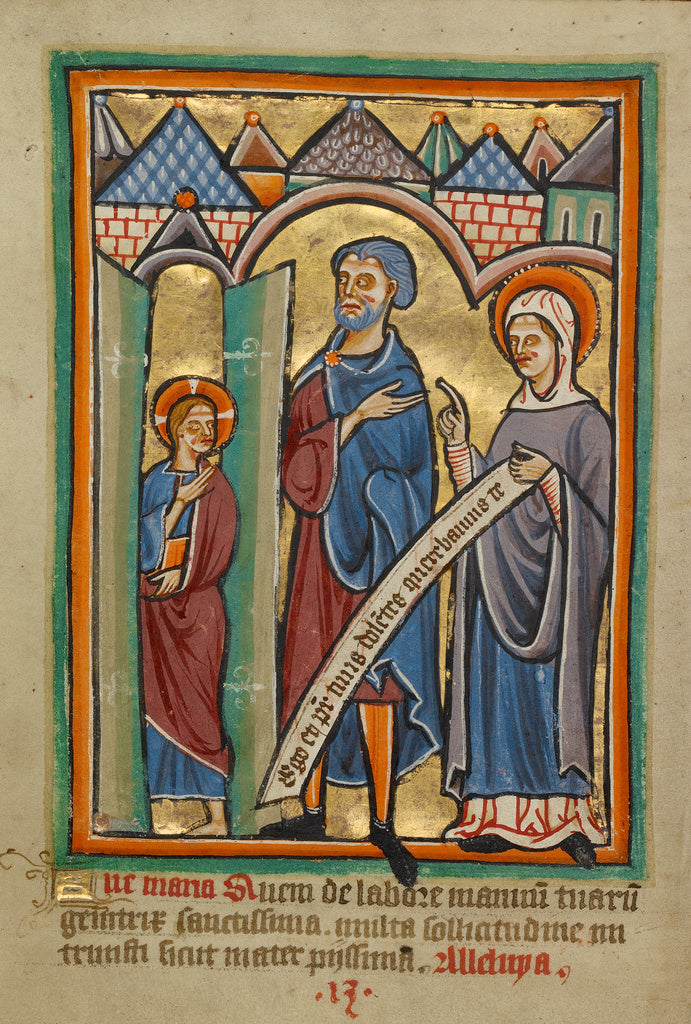 Unknown:The Christ Child Found by His Parents in the Temple, Poster Print Wall Art
