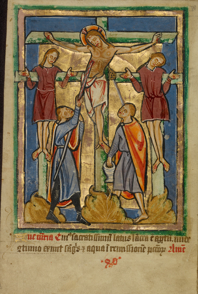 Unknown:Crucifixion and the Piercing of the Side, Poster Print Wall Art