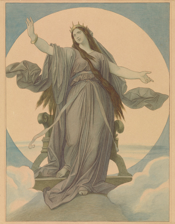 Moritz von Schwind:Queen of the Night,16x12