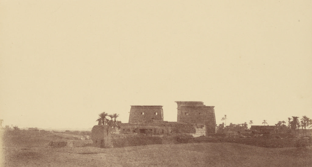 Théodule Devéria:[Overview of the Palace of Karnak], Poster Print Wall Art
