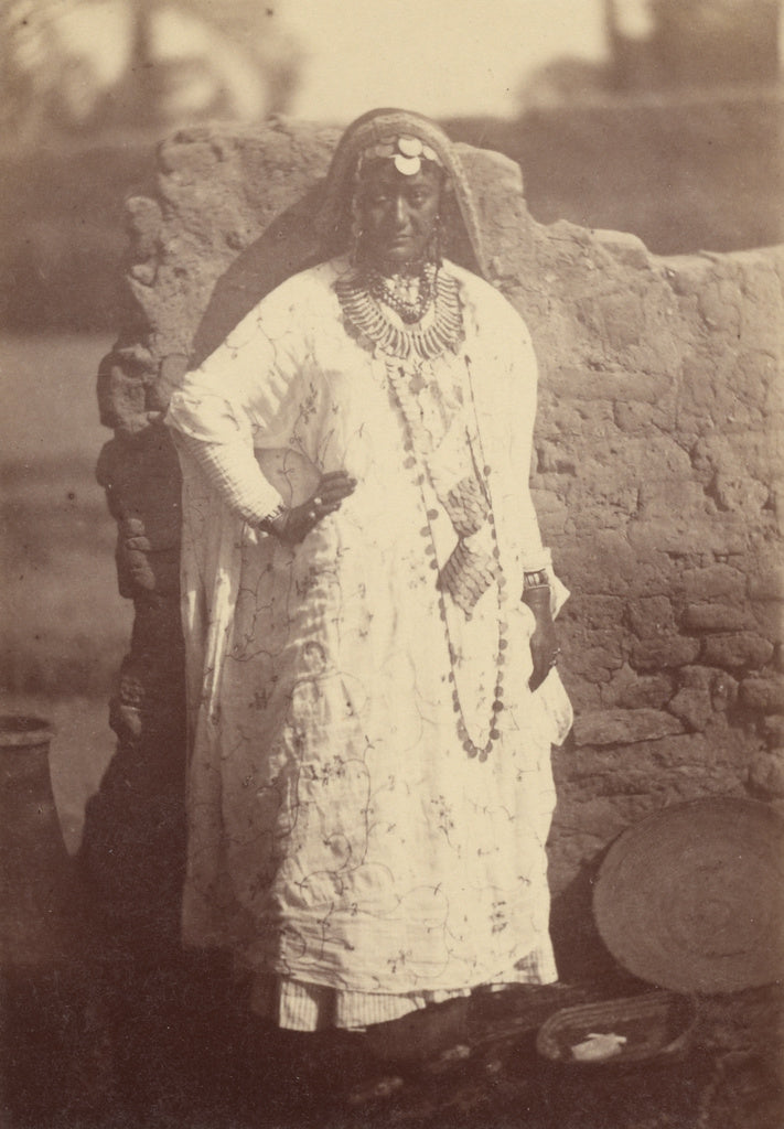 Théodule Devéria:[Portrait of a Native Woman Standing],16x12"(A3)Poster