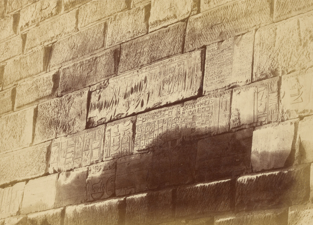 Théodule Devéria:[Hieroglyphic Inscriptions at Elephanta], Poster Print Wall Art