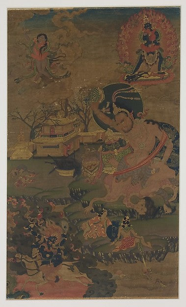 Mahasiddha Damarupa 18th cent,  Poster Print Wall Art