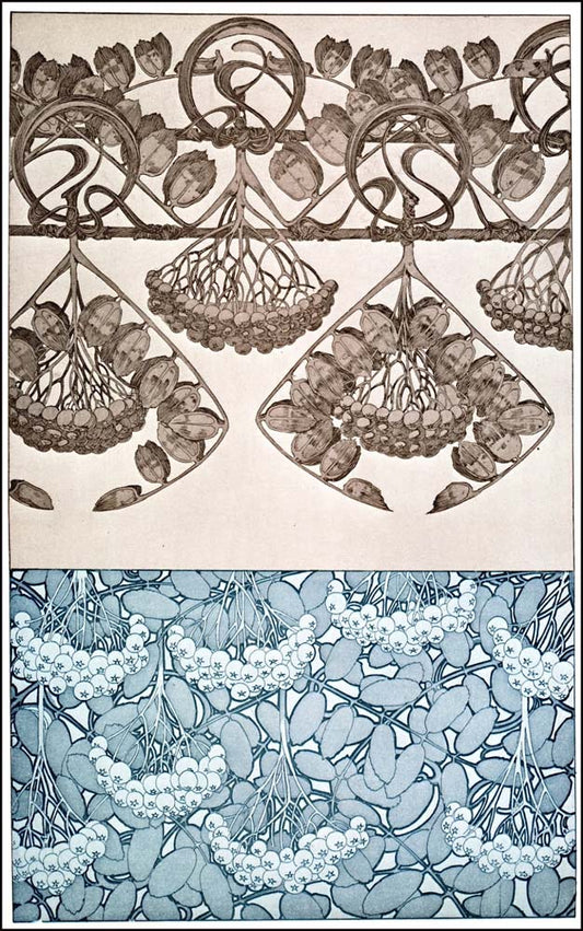 31 from the 'Documents Decoratifs" series, 1901 vintage artwork by Alphonse Mucha, 16x12" (A3 size) poster print