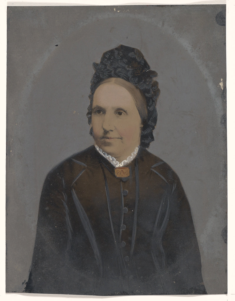 Unknown Artist:[Portrait of woman in hat], Poster Print Wall Art
