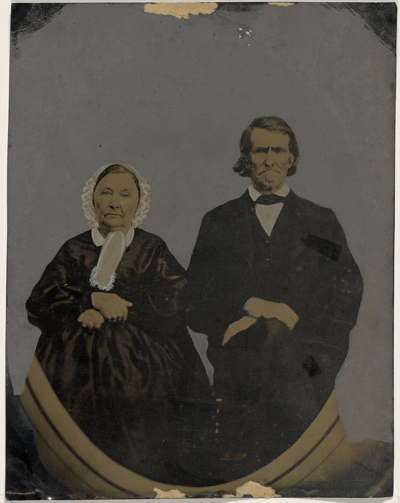 Unknown Artist:[Portrait of older man and woman], Poster Print Wall Art