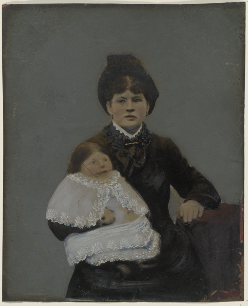 Unknown Artist:[Portrait of mother and baby],16x12"(A3)Poster