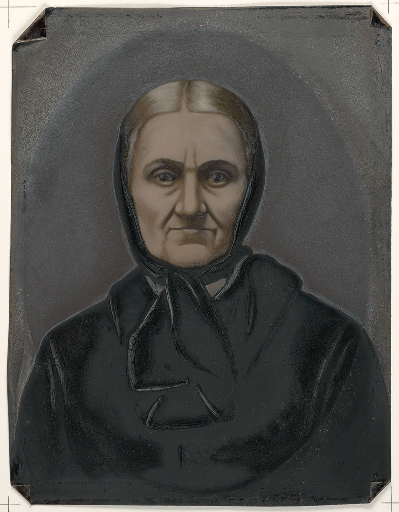 Unknown Artist:[Portrait of old woman], Poster Print Wall Art
