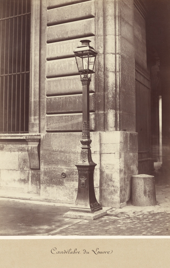 Charles Marville:[Candélabre du Louvre],16x12