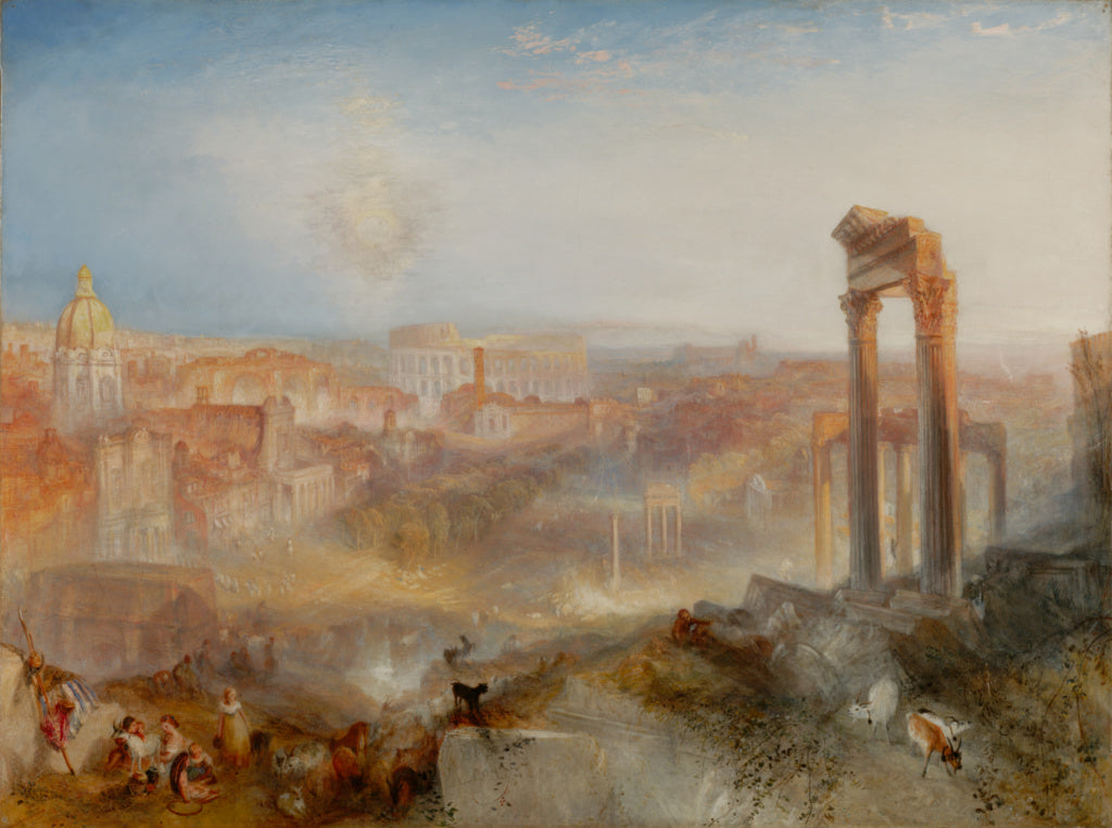 Joseph Mallord William Turner:Modern Rome - Campo Vaccino,16x12"(A3)Poster