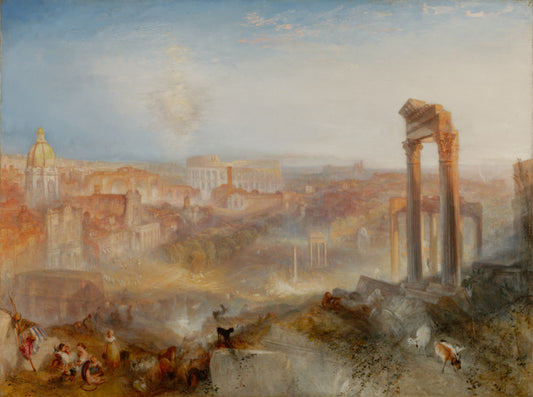 Joseph Mallord William Turner:Modern Rome - Campo Vaccino,16x12"(A3)Poster