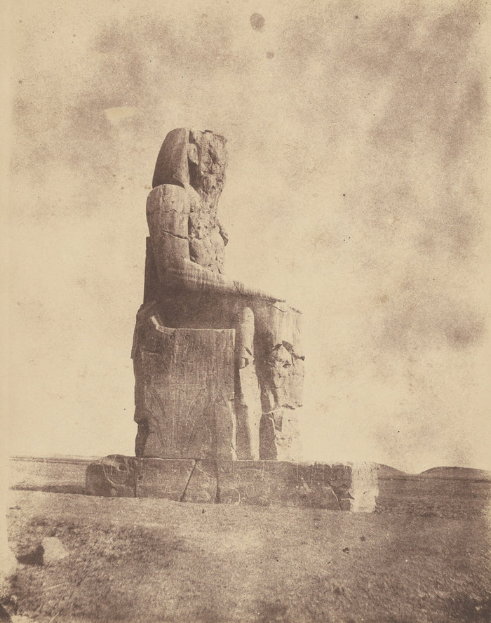 John Beasley Greene:[The Colossus of Memnon at Thebes],16x12